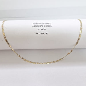 CADENA ESPEJO 14K 60 CM 5.4 GR (NUEVO)