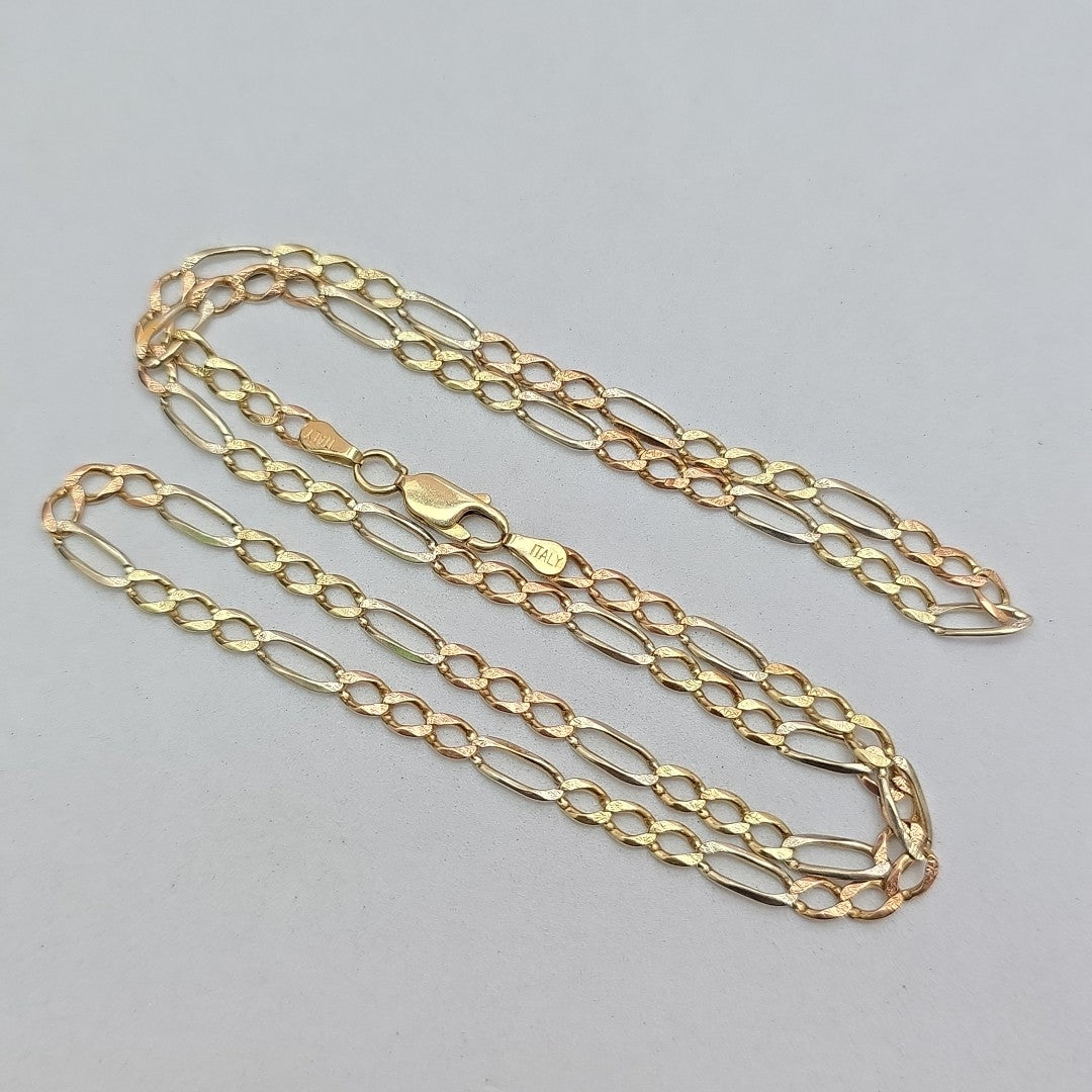 CADENA ORO COMBINADO 14 K 9,80 GRMS (SEMINUEVO)