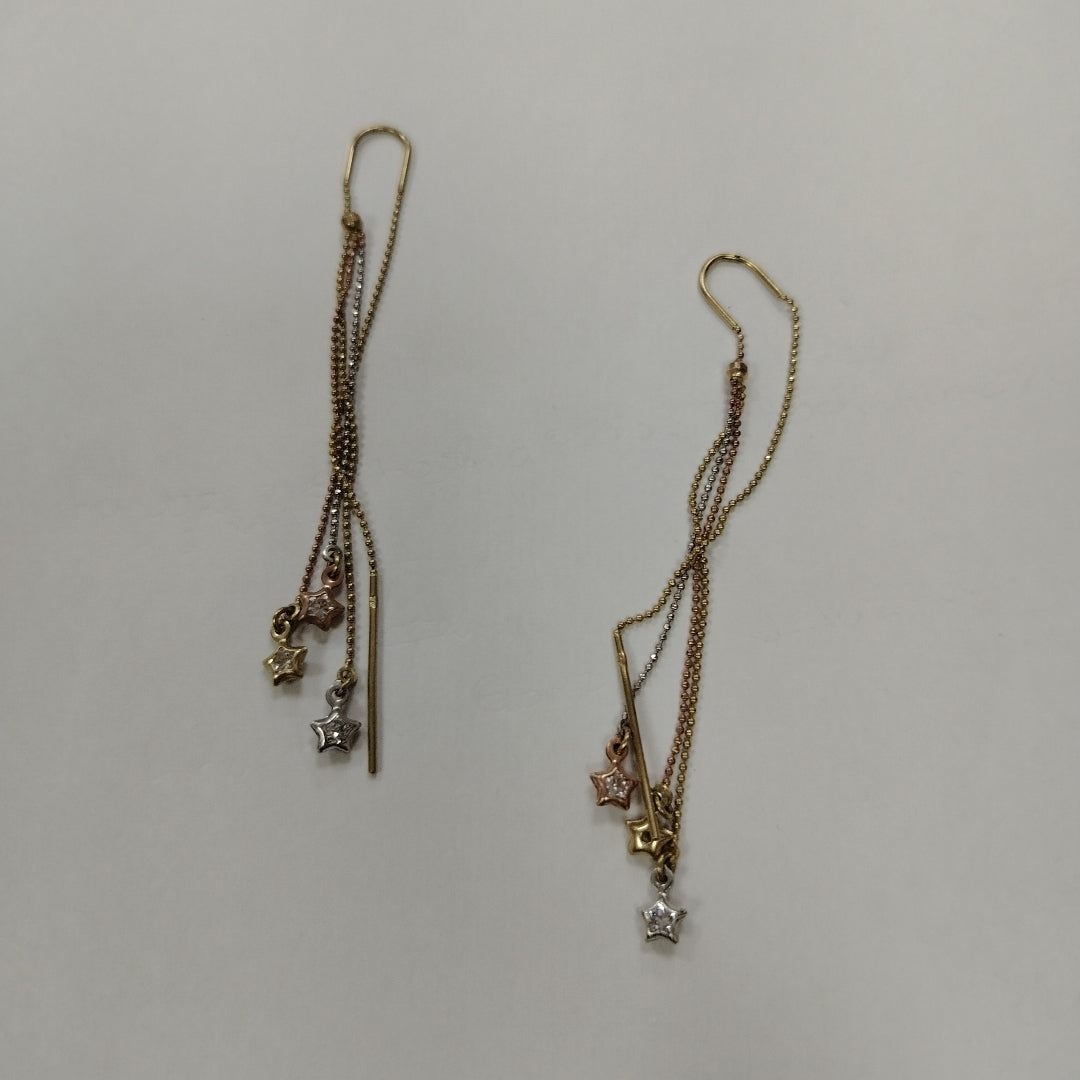 ARETES PAR ORO 10 K 3.4 GRMS (SEMINUEVO)