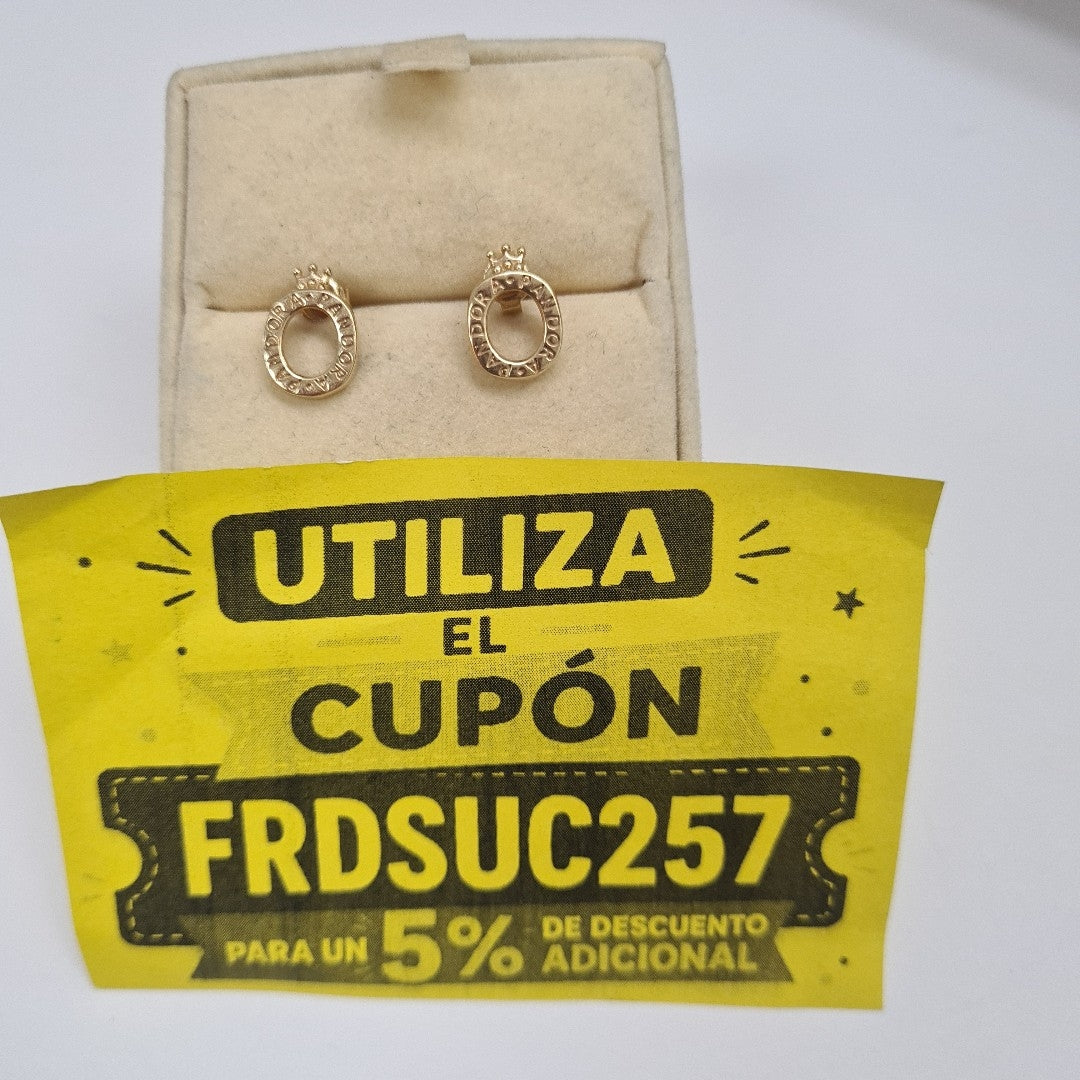 BROQUELES PAR ORO 14 K 1.7 GRMS (SEMINUEVO)