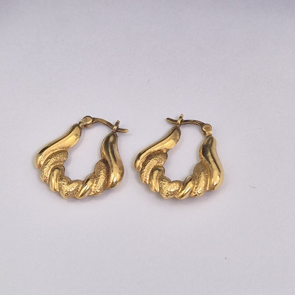 ARRACADAS PAR ORO 14 K 1.7 GRMS (SEMINUEVO)