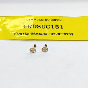 BROQUELES PAR ORO 14 K 0,30 GRMS (SEMINUEVO)