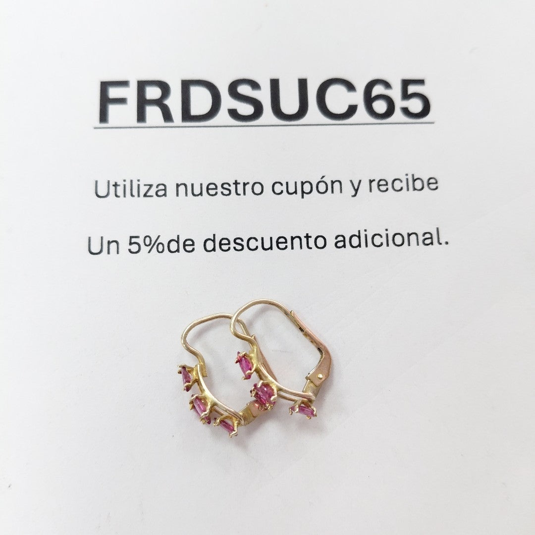 ARETES PAR ORO 8 K 1.4 GRMS (SEMINUEVO)