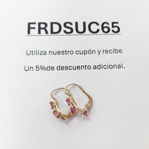 ARETES PAR ORO 8 K 1.4 GRMS (SEMINUEVO)