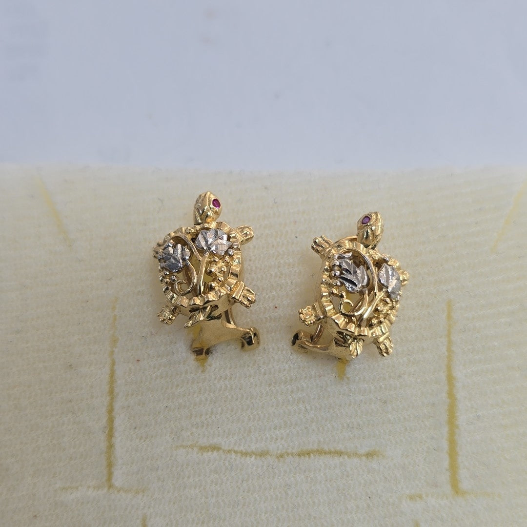 ARETES PAR ORO 10 K 5,10 GRMS (SEMINUEVO)