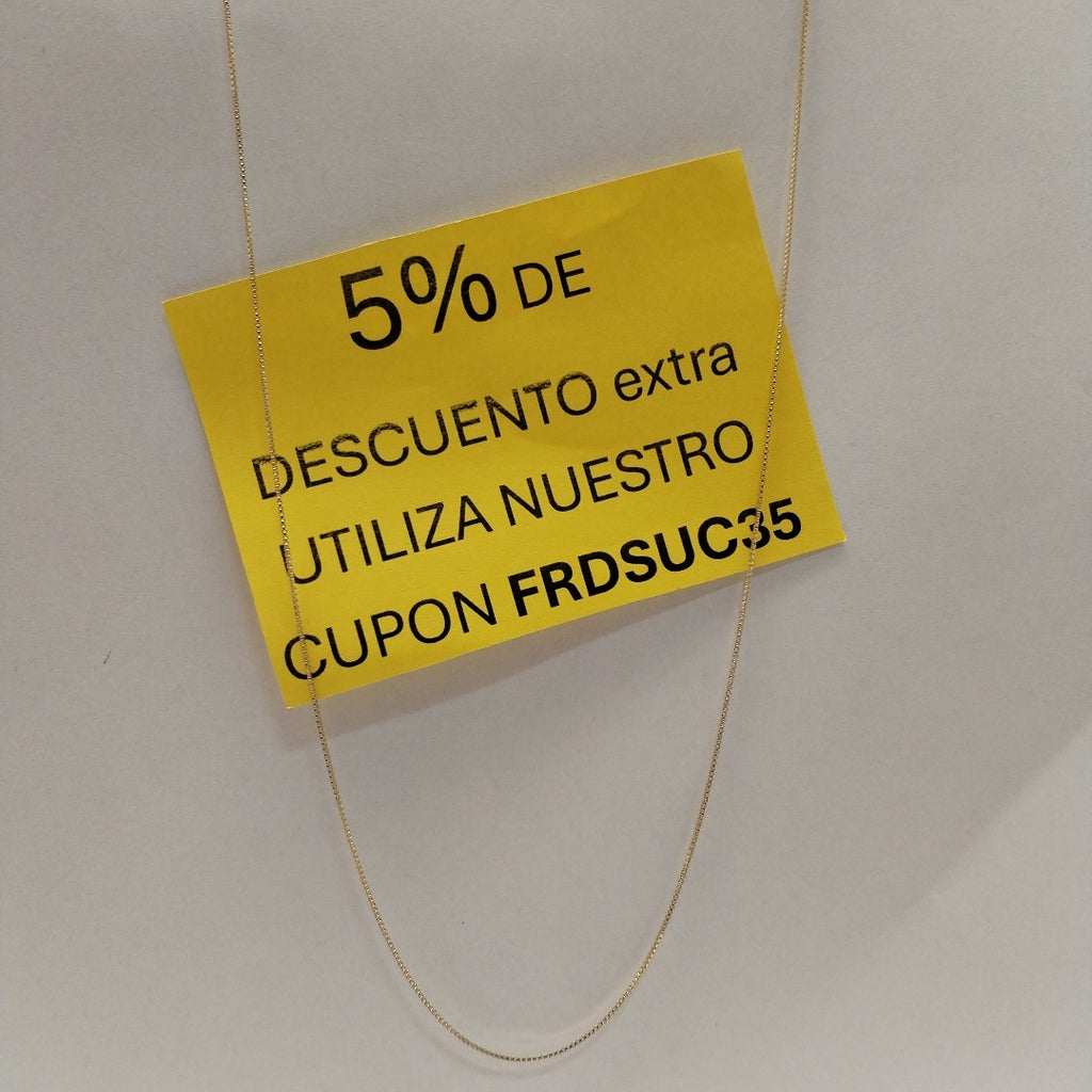 CADENA VENECIANO 14K 50 CM 1.6 GR (NUEVO)