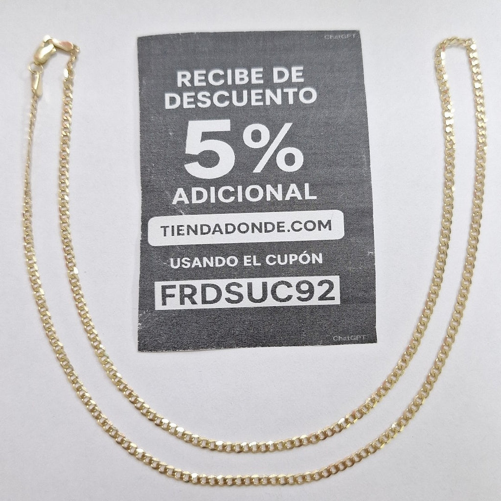 CADENA BARBADA 14K 55 CM 5.5 GR (NUEVO)