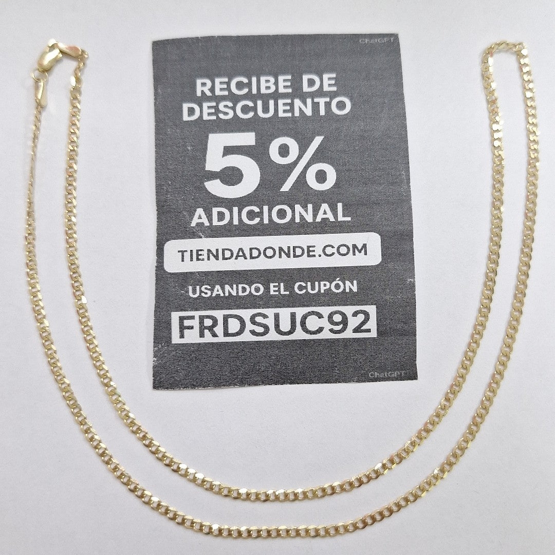 CADENA BARBADA 14K 55 CM 5.5 GR (NUEVO)