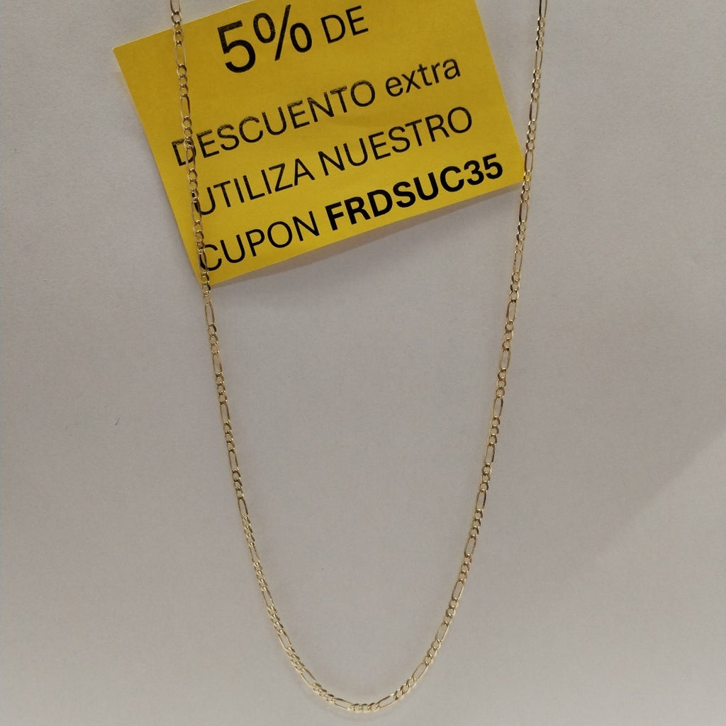 CADENA 3X1 14K 55 CM 5 GR (NUEVO)