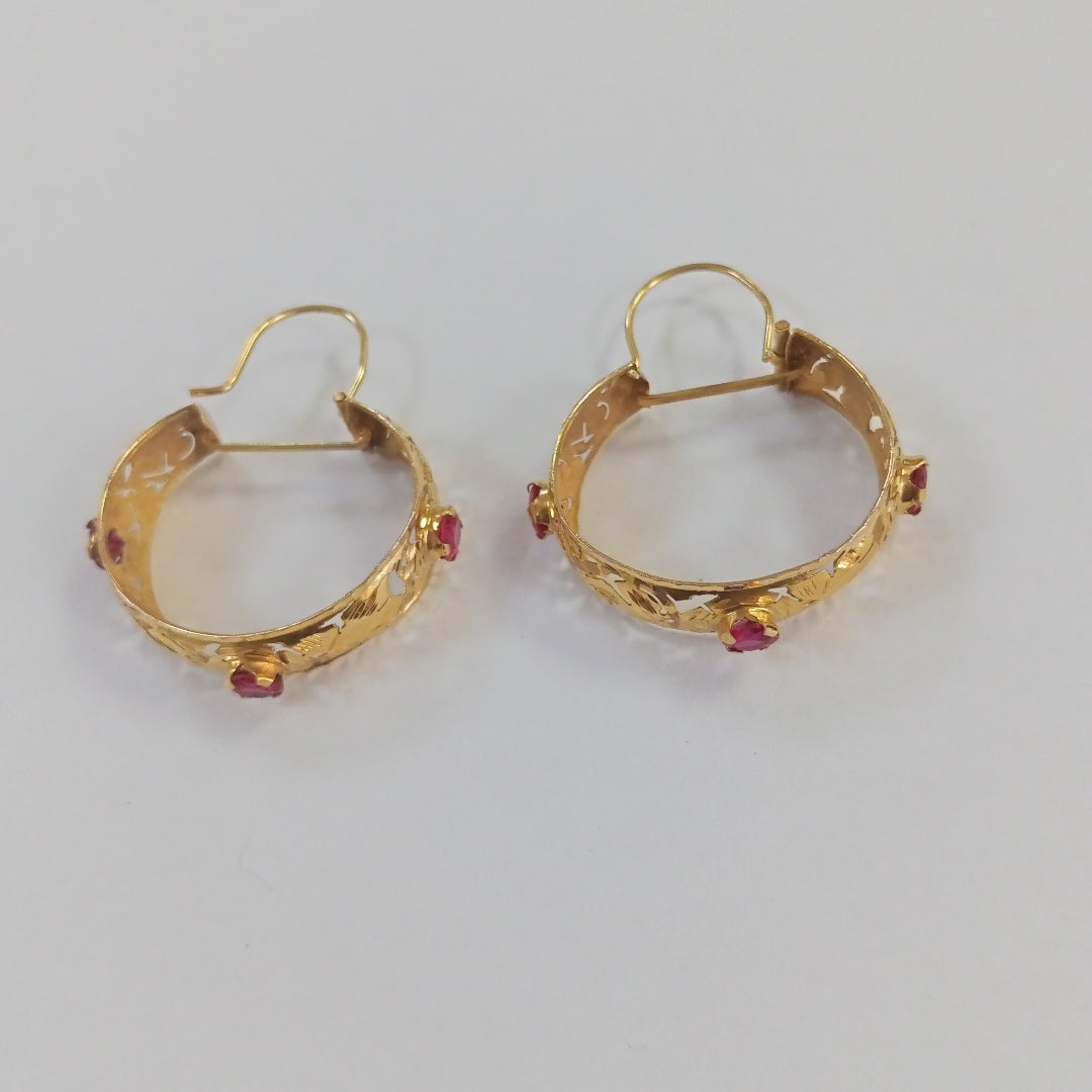 ARETES PAR ORO 10 K 6.4 GRMS (SEMINUEVO)
