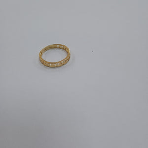 ANILLO ARGOLLA C GRECAS 14K 7 TALLA 1.3 GR (NUEVO)