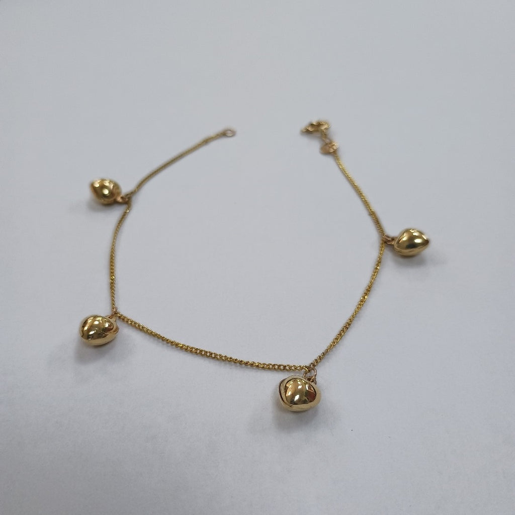 PULSERA ESPECIAL DIJES 10K 18 CM 1.7 GR (NUEVO)