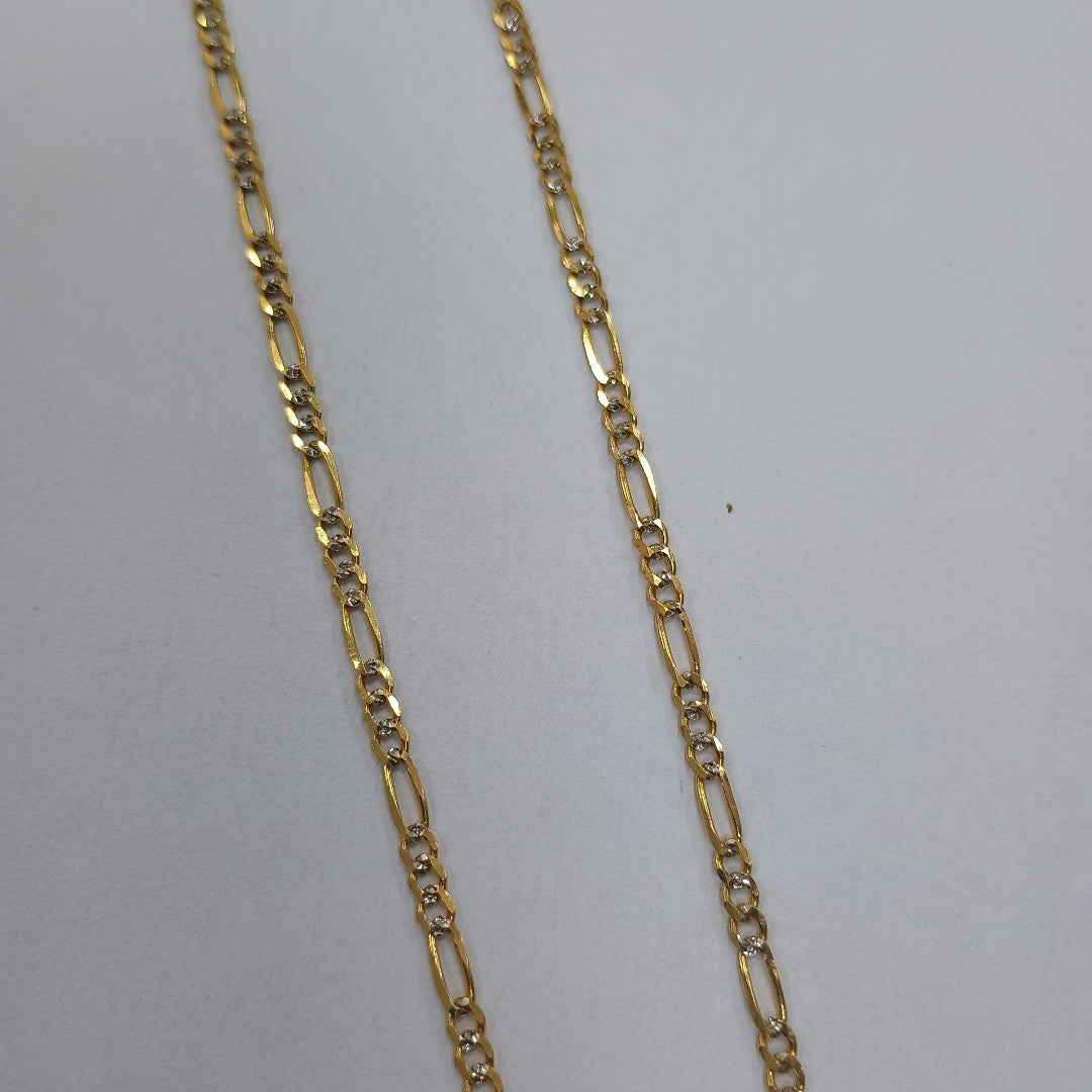 CADENA 3X1 DIAMANTADA 14K 60 CM 5.1 GR (NUEVO)