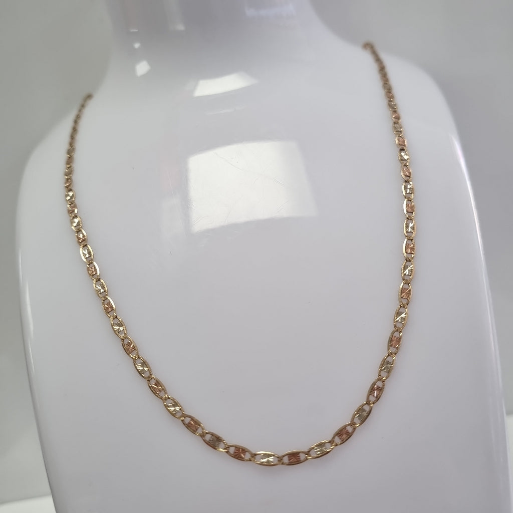 CADENA ORO, ORO COMBINADO 10 K 4 GRMS (SEMINUEVO)