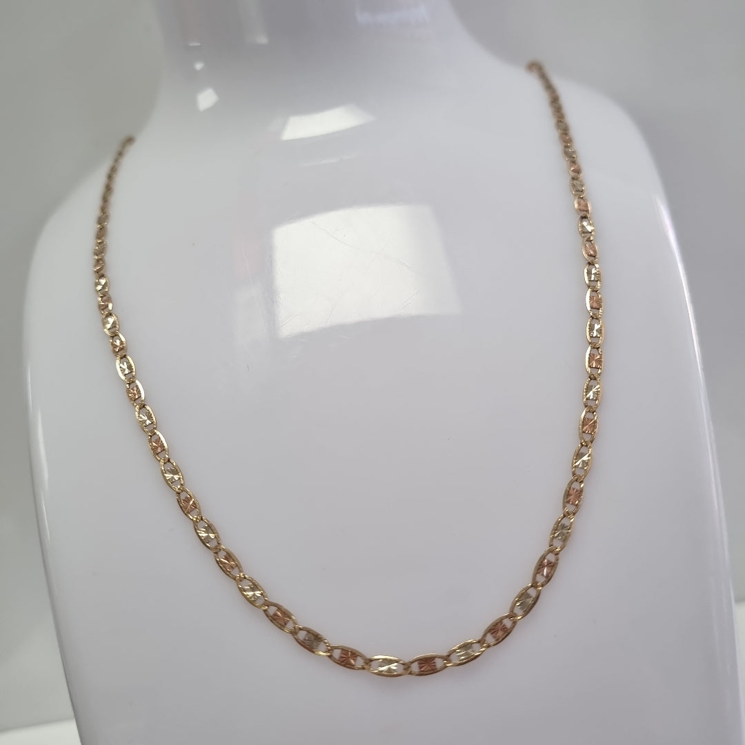 CADENA ORO, ORO COMBINADO 10 K 4 GRMS (SEMINUEVO)
