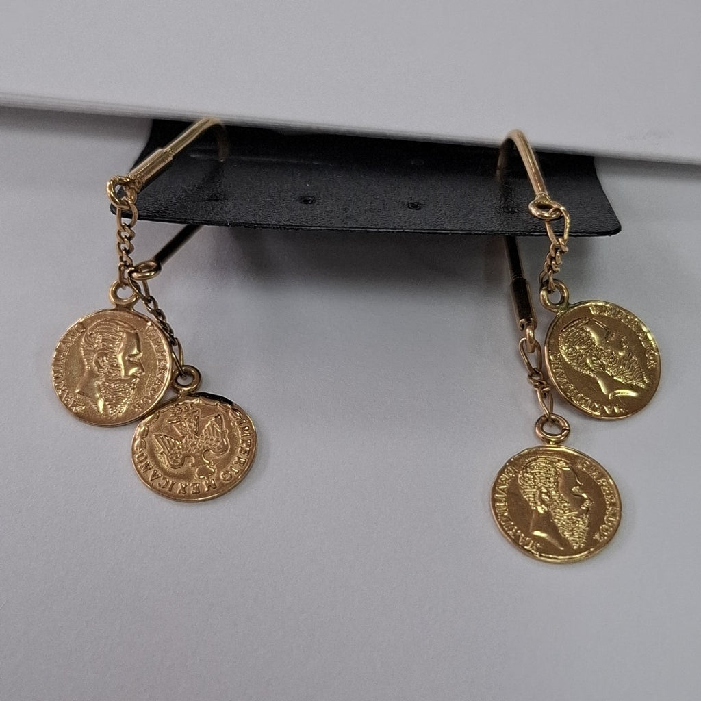 ARETES PAR ORO 14 K 2,90 GRMS (SEMINUEVO)