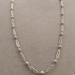 COLLAR ORO, ORO COMBINADO 14 K 19.9 GRMS (SEMINUEVO)
