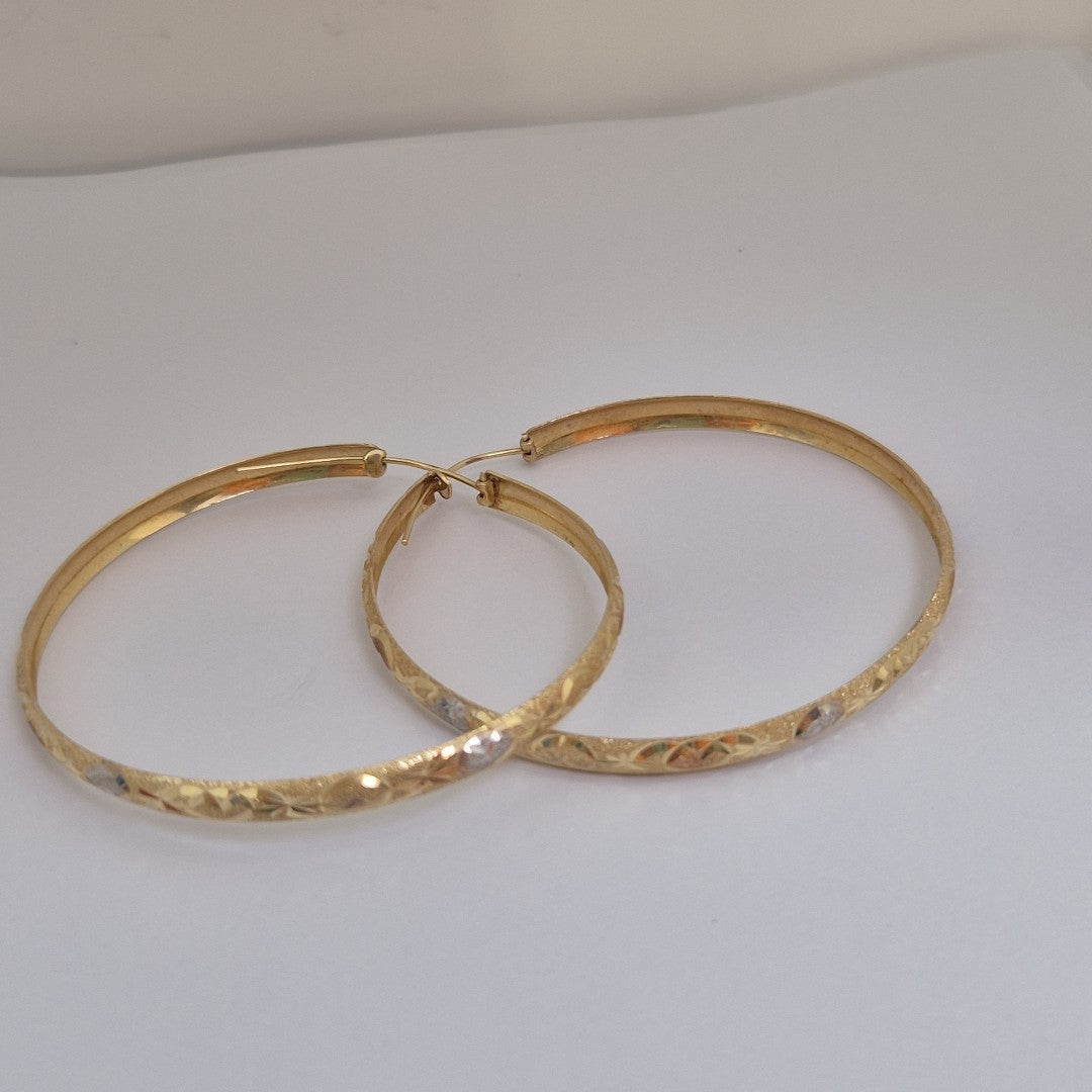 ARRACADAS PAR ORO 14 K 9 GRMS (SEMINUEVO)
