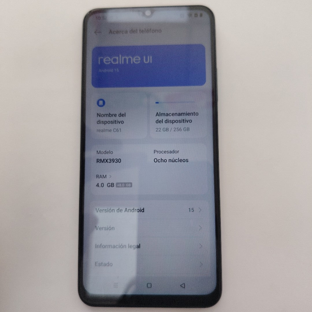 CELULAR REALME C61 RMX3930 (2024) 256 GB 4 GB RAM (SEMINUEVO)