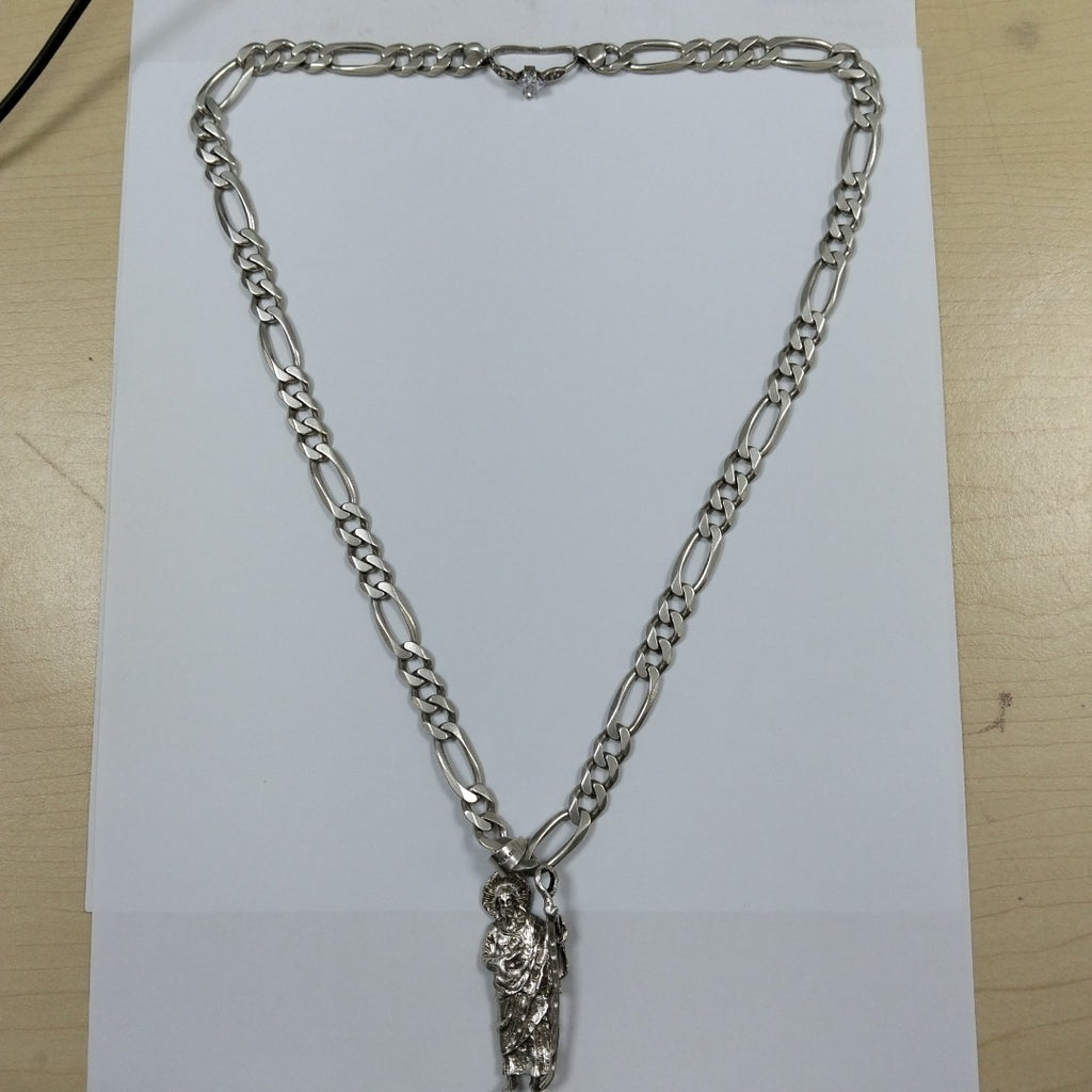 CADENA, DIJE PLATA 85.6 GRMS (SEMINUEVO)