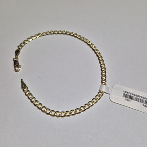 PULSERAS BARBADA ORO 14K 21 CM 5.3 GR (NUEVO)
