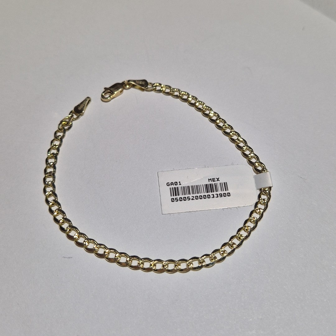 PULSERAS BARBADA ORO 14K 21 CM 5.3 GR (NUEVO)