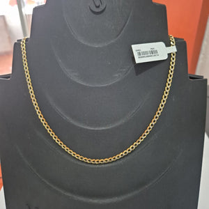 CADENAS BARBADA DIAMANTADA ORO 14K 60 CM 9.4 GR (NUEVO)