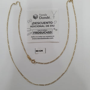 CADENAS TEJIDO ESLABONES ORO 10K 60 CM 2.2 GR (NUEVO)