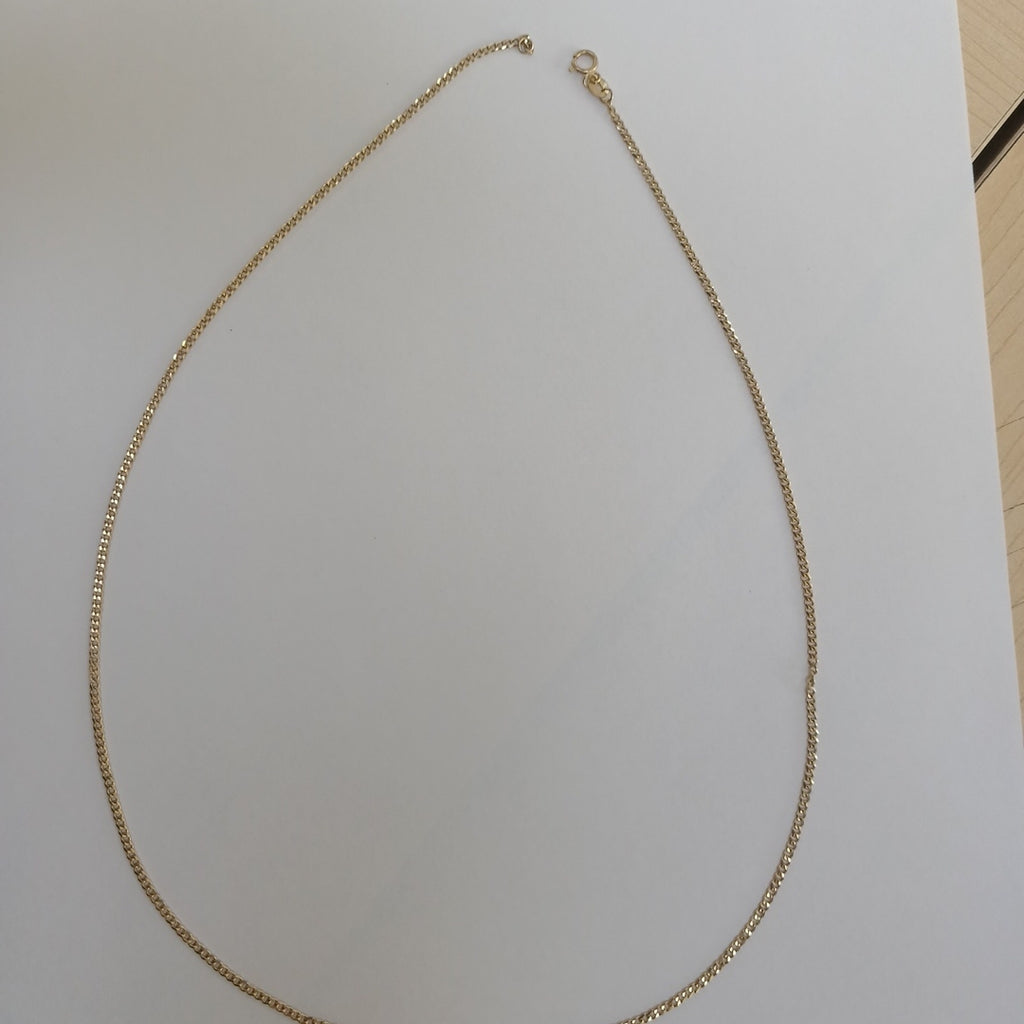 CADENAS TEJIDO BARBADA ORO 10K 55 CM 3.8 GR (NUEVO)