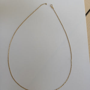 CADENAS TEJIDO BARBADA ORO 10K 55 CM 3.8 GR (NUEVO)