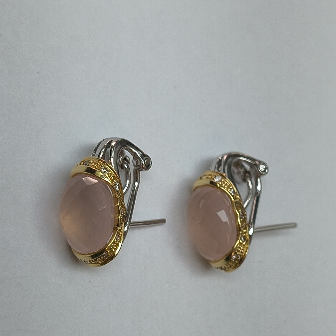ARETES PAR ORO BLANCO 14 K 5.5 GRMS (SEMINUEVO)