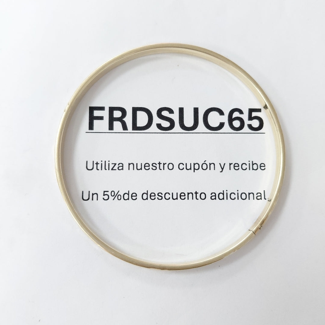 PULSERA RIGIDA ORO 10 K 5 GRMS (SEMINUEVO)