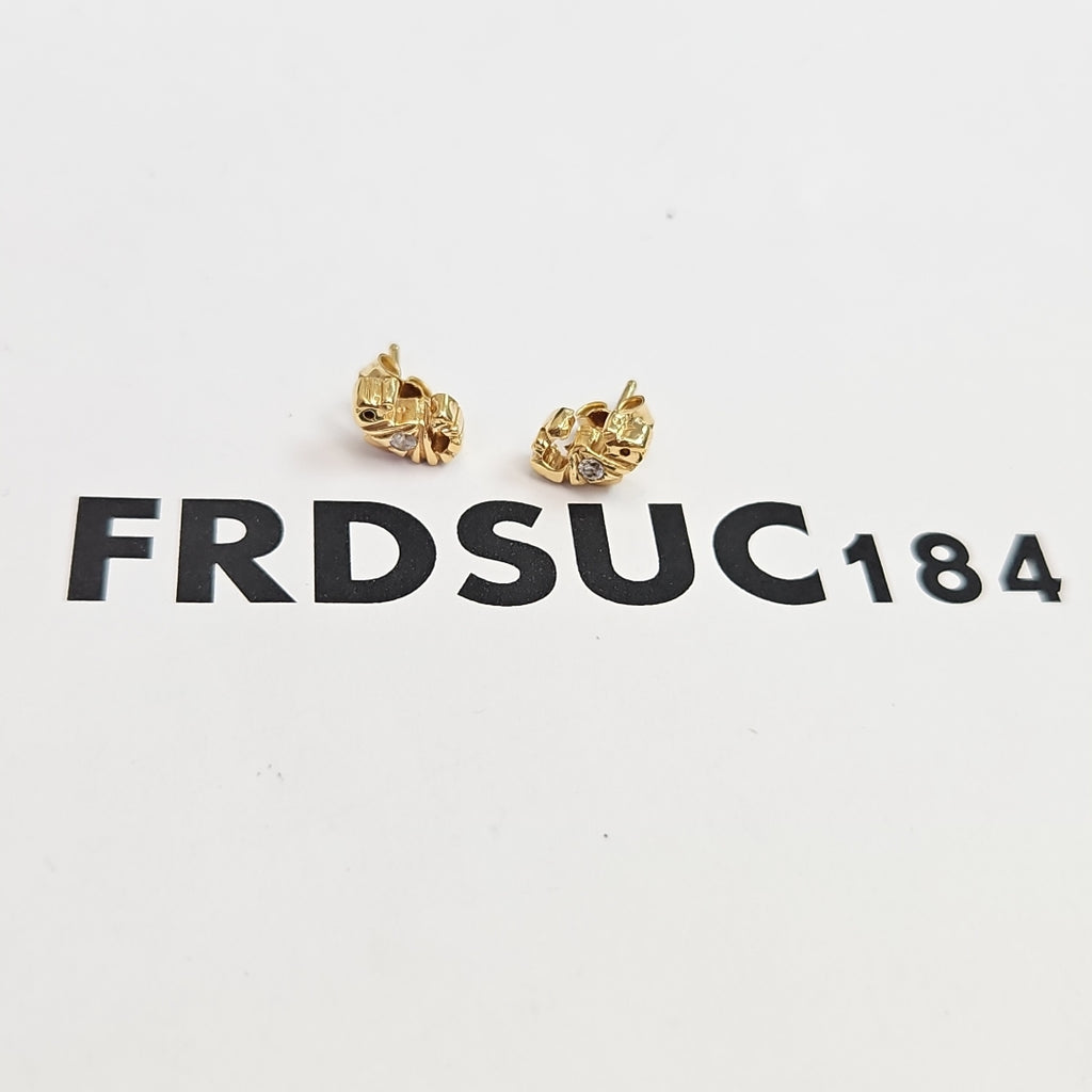 BROQUELES PAR ORO 14 K 2,30 GRMS (SEMINUEVO)