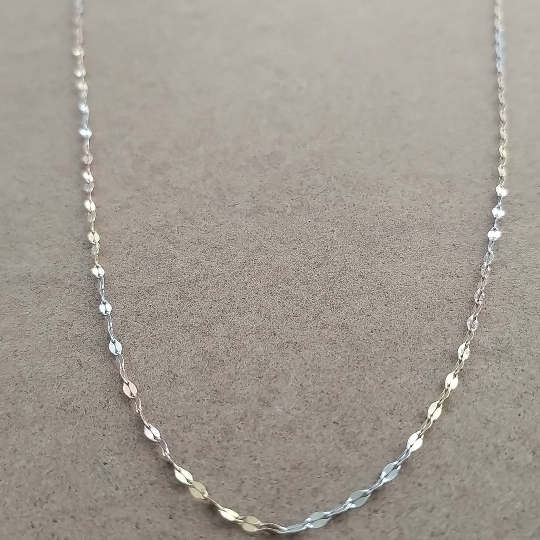 CADENA ORO, ORO COMBINADO 10 K 0.9 GRMS (SEMINUEVO)