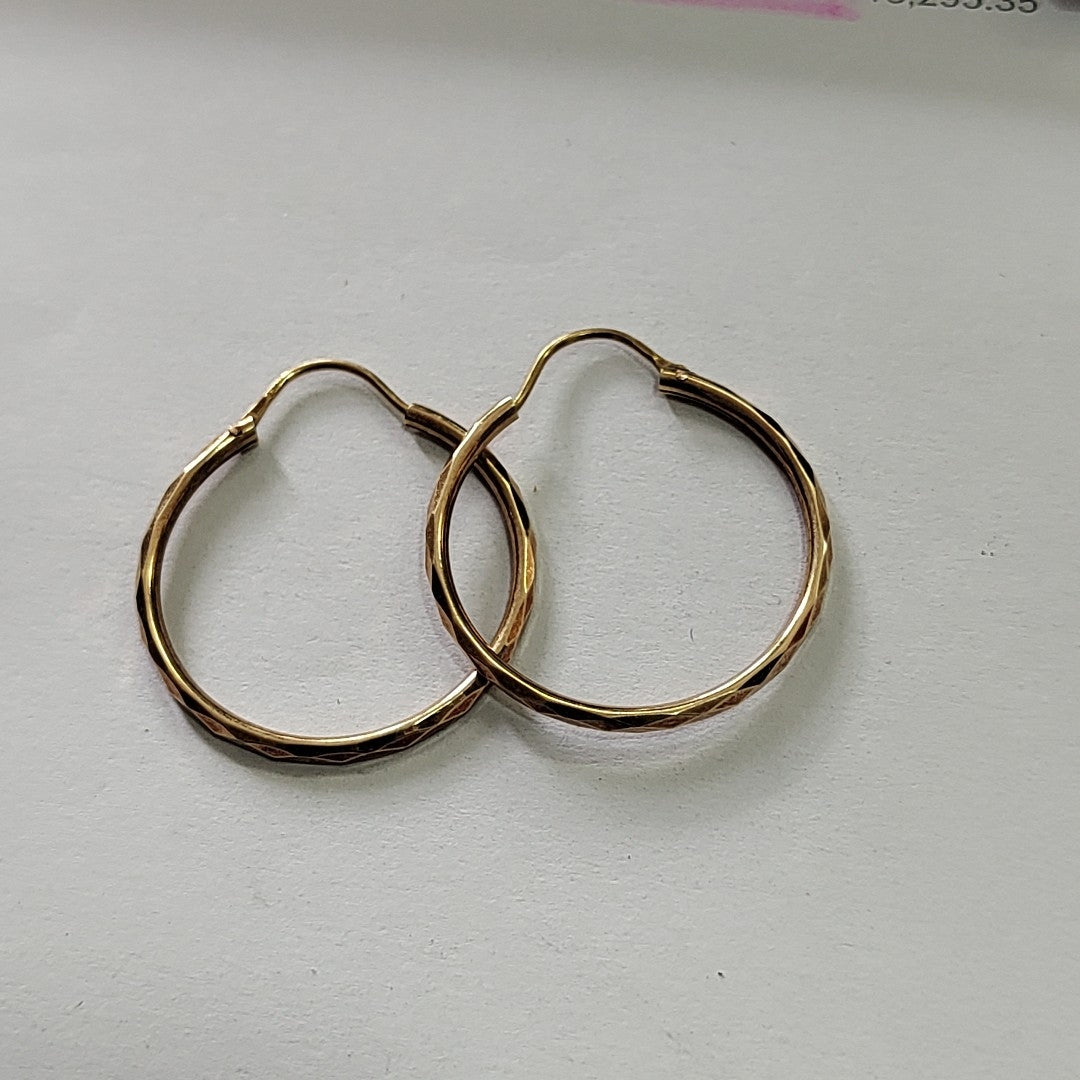 ARRACADAS PAR ORO 14 K 1.8 GRMS (SEMINUEVO)