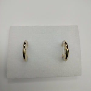ARETES ARRACADAS COMBINADAS CON INFINITO 14K 2.2 GR (NUEVO)