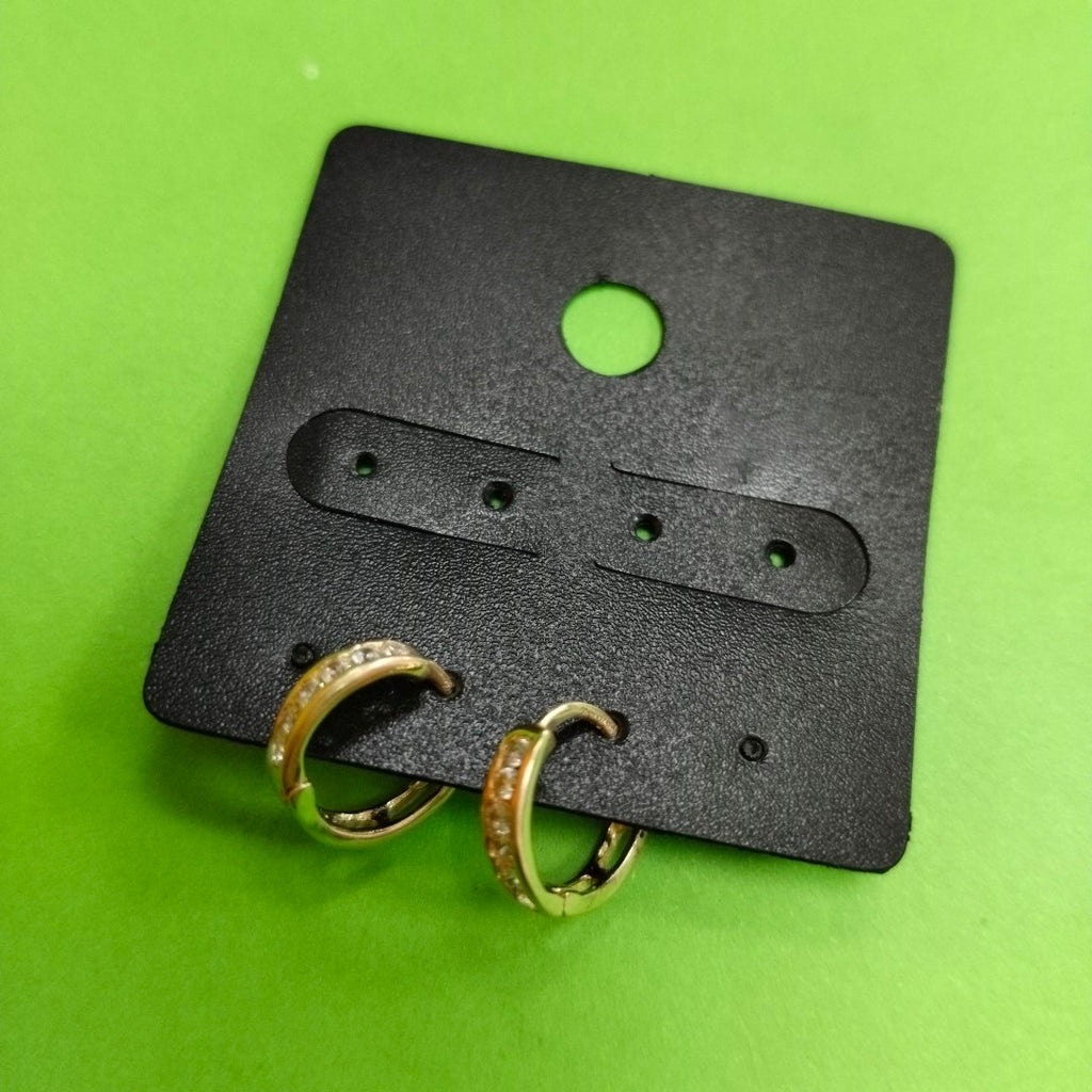 ARETES ARRACADA C CIRCONIAS 14K 1.1 GR (NUEVO)
