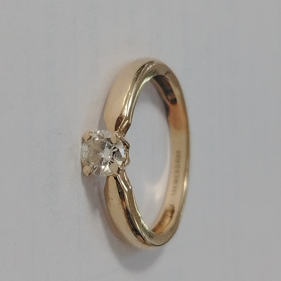 SOLITARIO ORO 14 K 2,10 GRMS (SEMINUEVO)