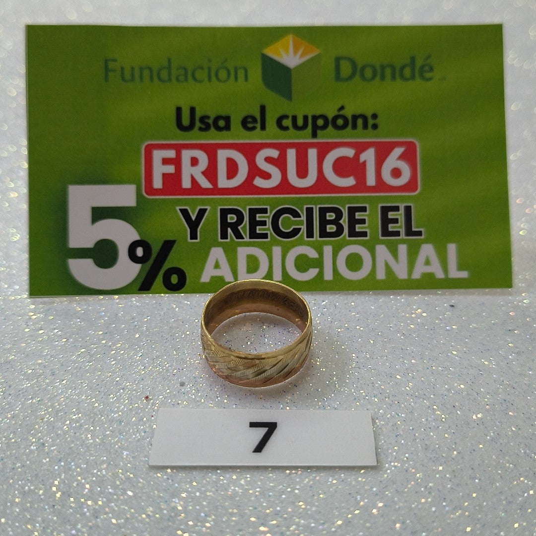 ARGOLLA ORO 10 K 2 GRMS (SEMINUEVO)
