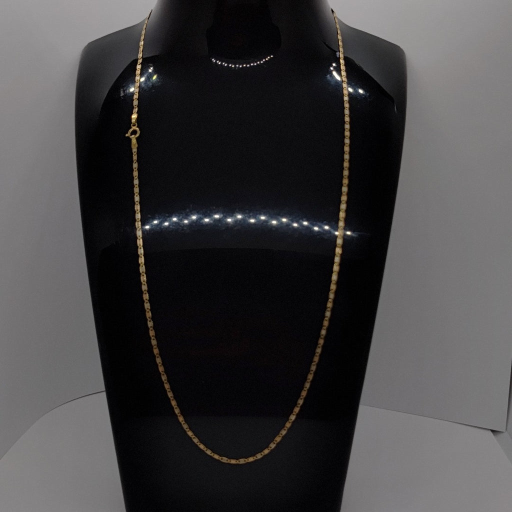 CADENA ORO COMBINADO 14 K 1.2 GRMS (SEMINUEVO)