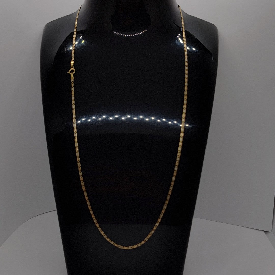 CADENA ORO COMBINADO 14 K 1.2 GRMS (SEMINUEVO)