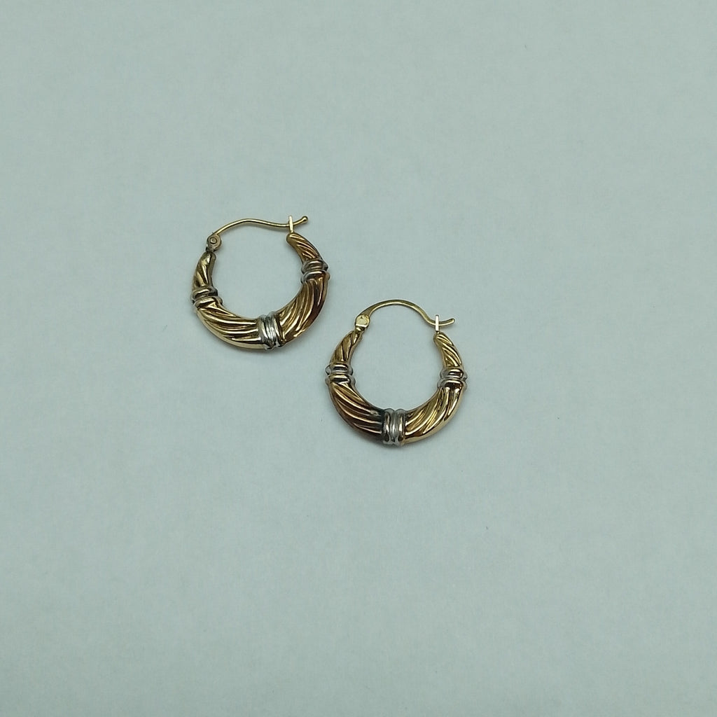 ARRACADAS PAR ORO, RODIADO 10 K 0.9 GRMS (SEMINUEVO)
