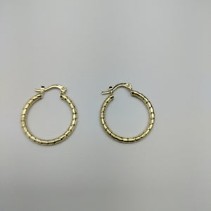 ARETES ARRACADAS LABRADAS 14K 3.3 GR (NUEVO)