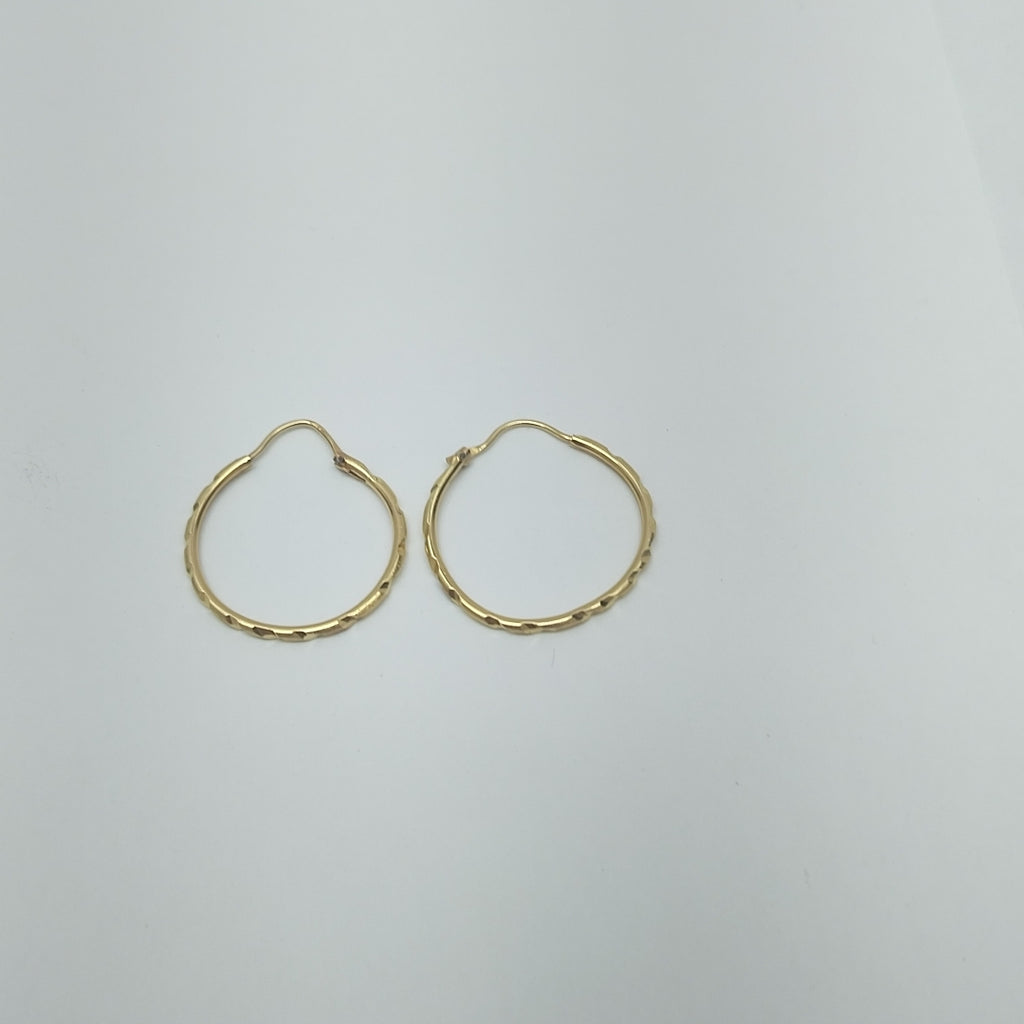 ARRACADAS PAR ORO 14 K 1.5 GRMS (SEMINUEVO)