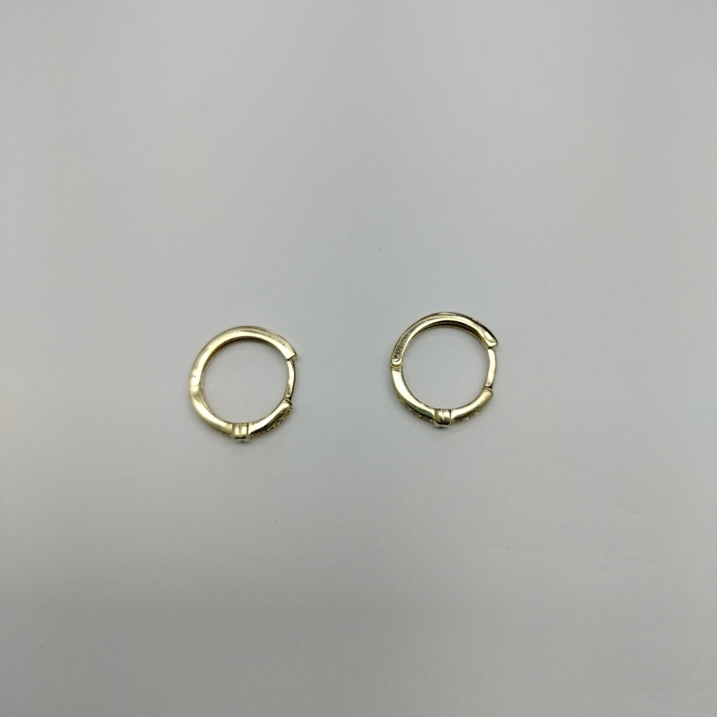 ARETES HUGGIES C CIRCONIA 14K 1.8 GR (NUEVO)