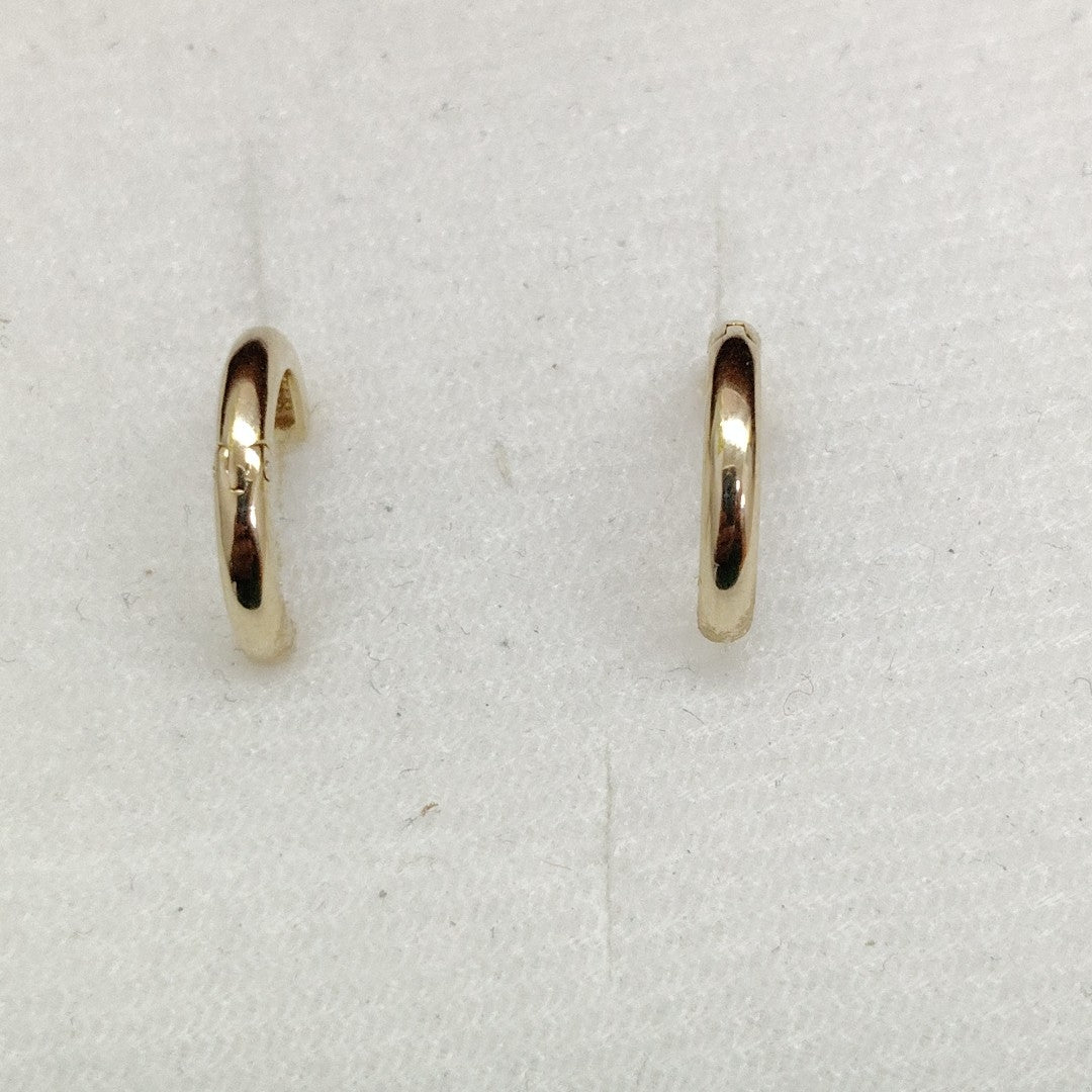 ARETES HUGGIES LISAS 14K 1.3 GR (NUEVO)