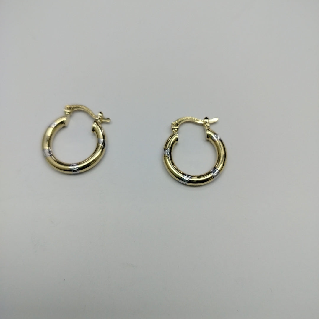 ARETES ARRACADAS COMBINADAS 14K 1.6 GR (NUEVO)