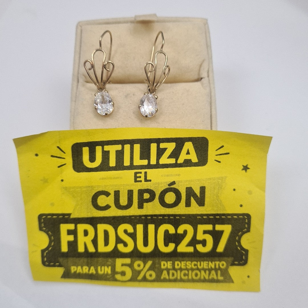 ARETES PAR ORO 10 K 2.2 GRMS (SEMINUEVO)