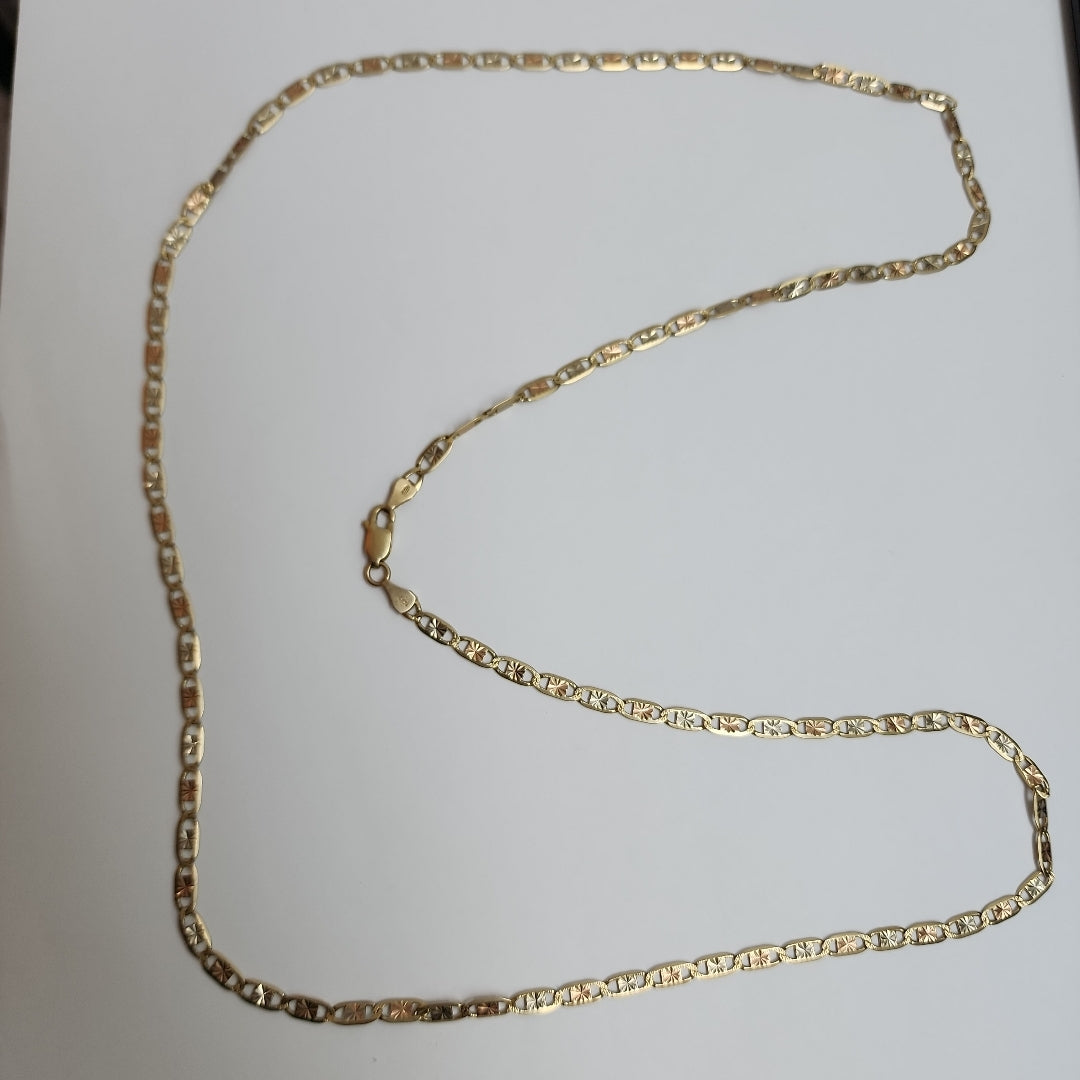 CADENA ORO COMBINADO 14 K 10,20 GRMS (SEMINUEVO)