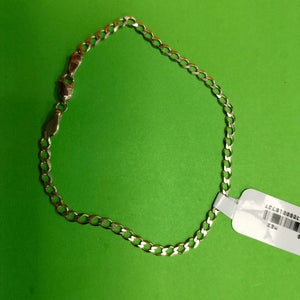 PULSERA TEJIDO BARBADA 14K 21 CM 3.8 GR (NUEVO)